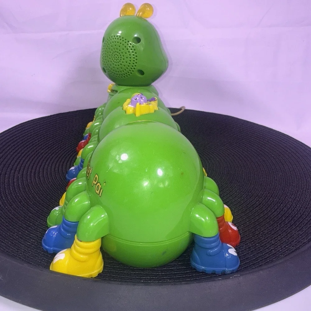 LeapFrog Alphabet Pal Pull Toy Talking Caterpillar Letters Sound 2001 Works